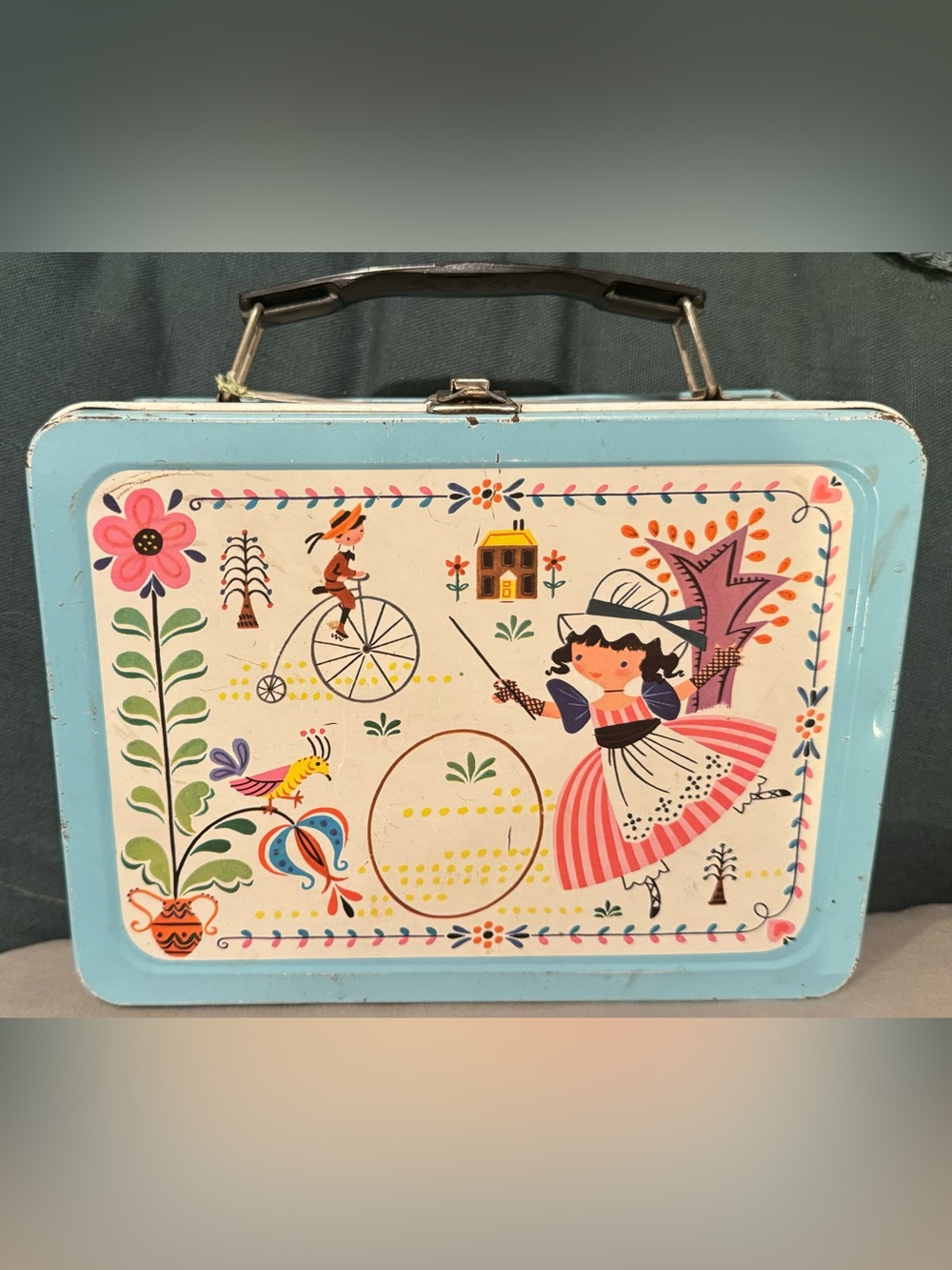 Vintage 1959 Little Dutch Miss Metal Lunchbox